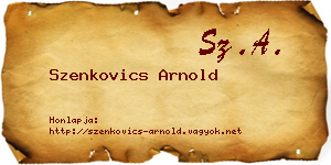 Szenkovics Arnold névjegykártya